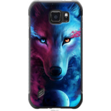 Чехол на Samsung Galaxy S6 active G890 Арт-волк (3999u-331)