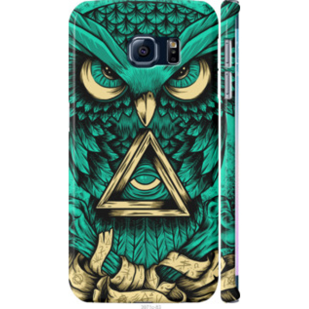 Чехол на Samsung Galaxy S6 Edge G925F Сова Арт-тату (3971c-83)