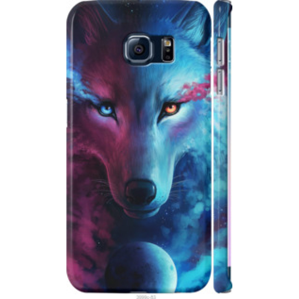Чехол на Samsung Galaxy S6 Edge G925F Арт-волк (3999c-83)