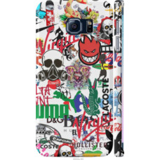Чехол на Samsung Galaxy S6 Edge G925F Many different logos (4022c-83)