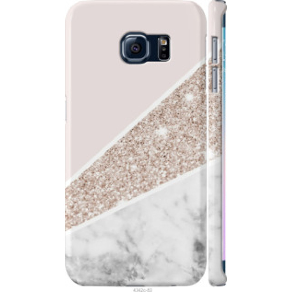 Чехол на Samsung Galaxy S6 Edge G925F Пастельный мрамор (4342c-83)