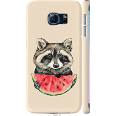 Чехол на Samsung Galaxy S6 Edge G925F Енотик с арбузом (4605c-83)