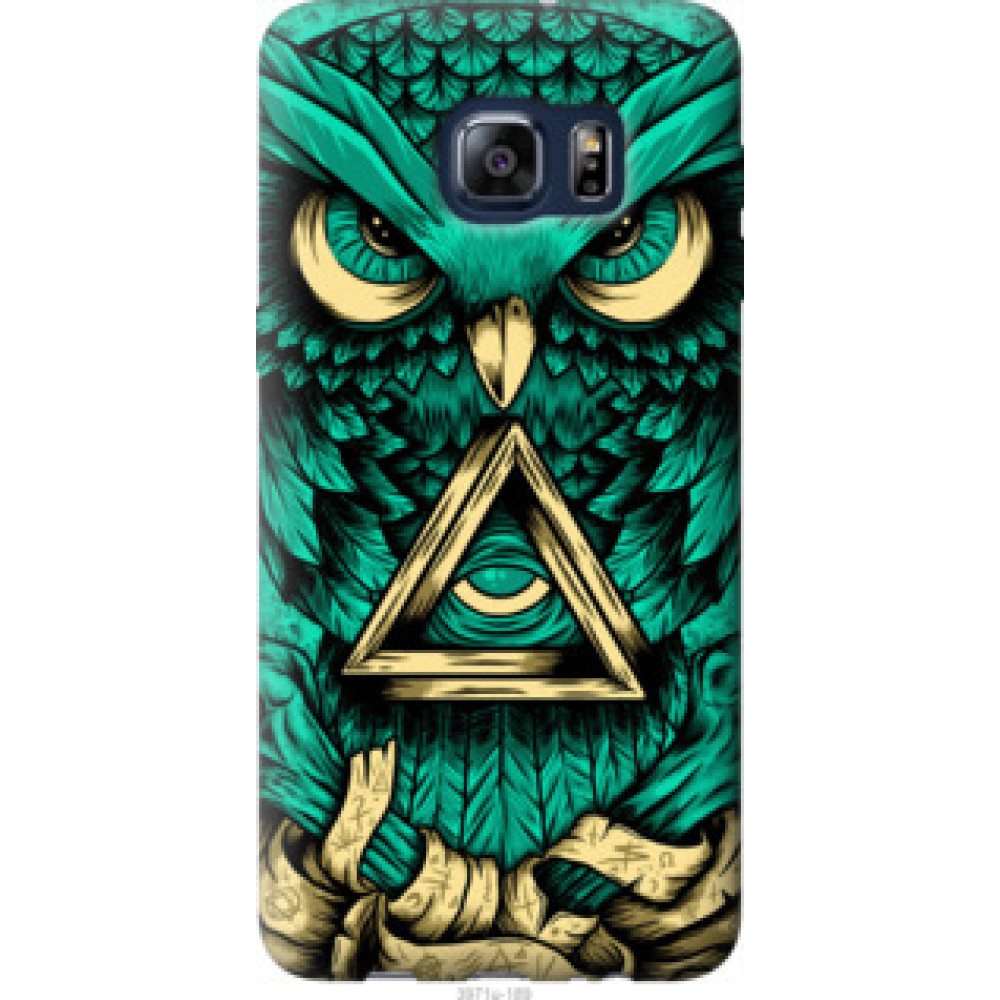 Чехол на Samsung Galaxy S6 Edge Plus G928 Сова Арт-тату (3971u-189)