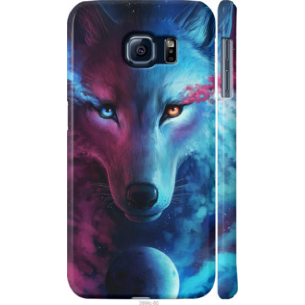 Чехол на Samsung Galaxy S6 G920 Арт-волк (3999c-80)