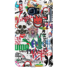 Чехол на Samsung Galaxy S6 G920 Many different logos (4022c-80)
