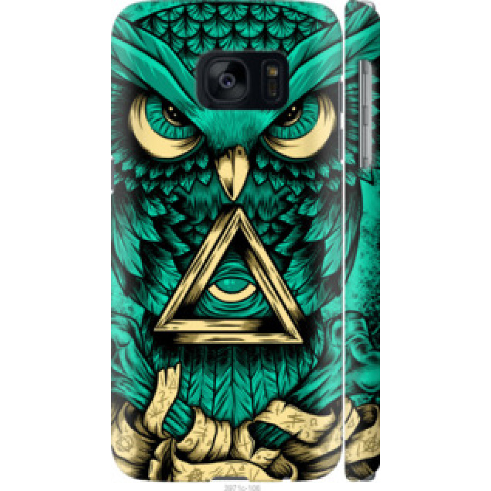 Чехол на Samsung Galaxy S7 G930F Сова Арт-тату (3971c-106)