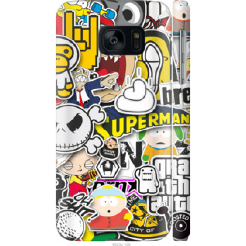 Чохол на Samsung Galaxy S7 G930F Popular logos (4023c-106)