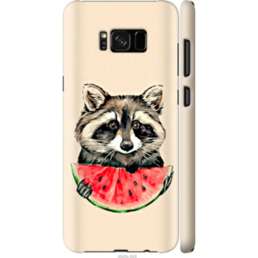 Чехол на Samsung Galaxy S8 Енотик с арбузом (4605c-829)