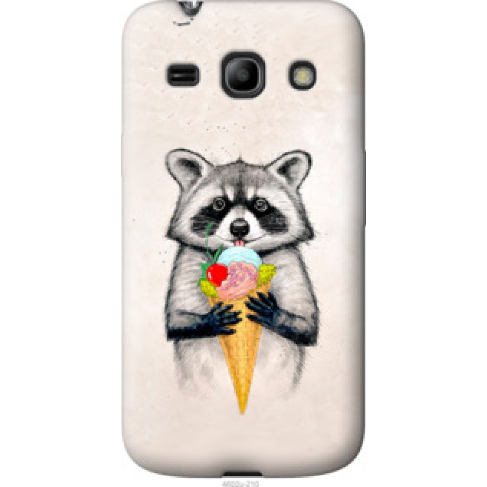 Чехол на Samsung Galaxy Star Advance G350E Енотик с мороженым (4602u-210)