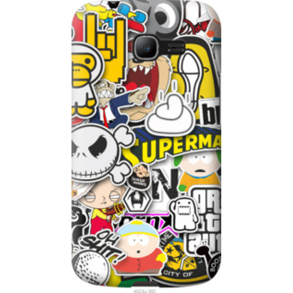 Чехол на Samsung Galaxy Star Plus S7262 Popular logos (4023u-360)