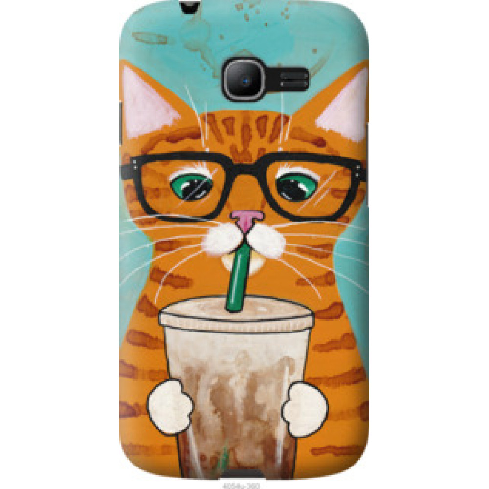 Чехол на Samsung Galaxy Star Plus S7262 Зеленоглазый кот в очках (4054u-360)