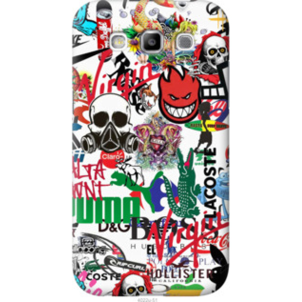 Чехол на Samsung Galaxy Win i8552 Many different logos (4022u-51)