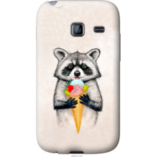 Чехол на Samsung Galaxy Y Duos S6102 Енотик с мороженым (4602u-251)