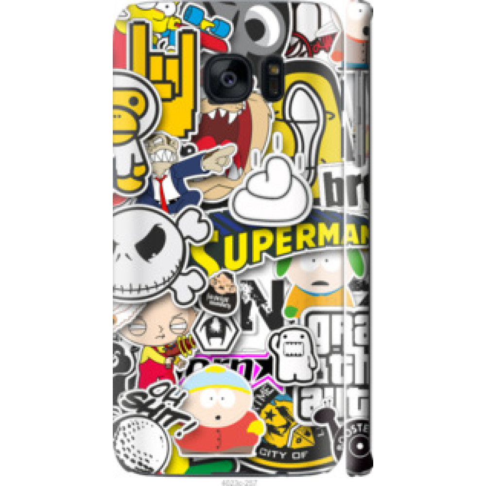 Чехол на Samsung Galaxy S7 Edge G935F Popular logos (4023c-257)