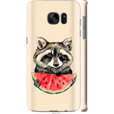 Чехол на Samsung Galaxy S7 Edge G935F Енотик с арбузом (4605c-257)
