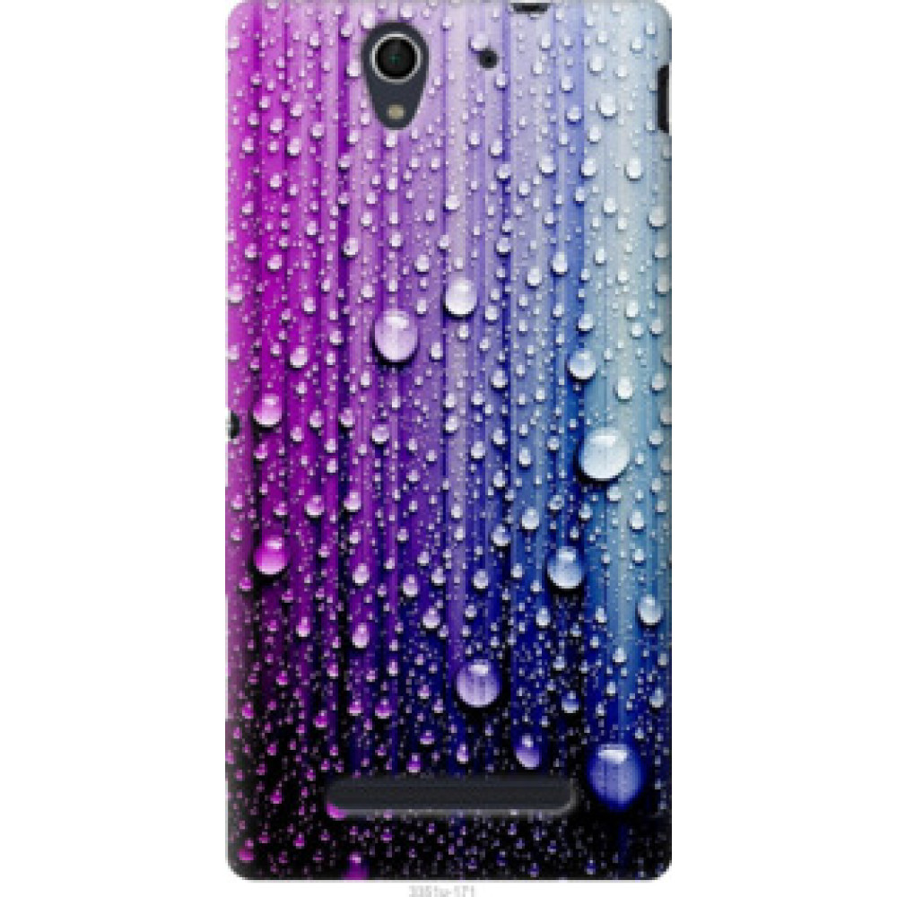 Чехол на Sony Xperia C3 D2502 Капли воды (3351u-171)