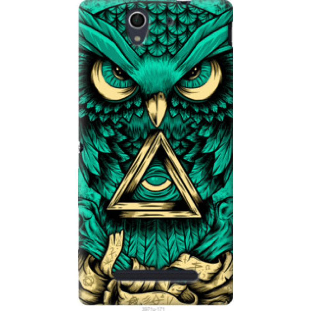 Чехол на Sony Xperia C3 D2502 Сова Арт-тату (3971u-171)