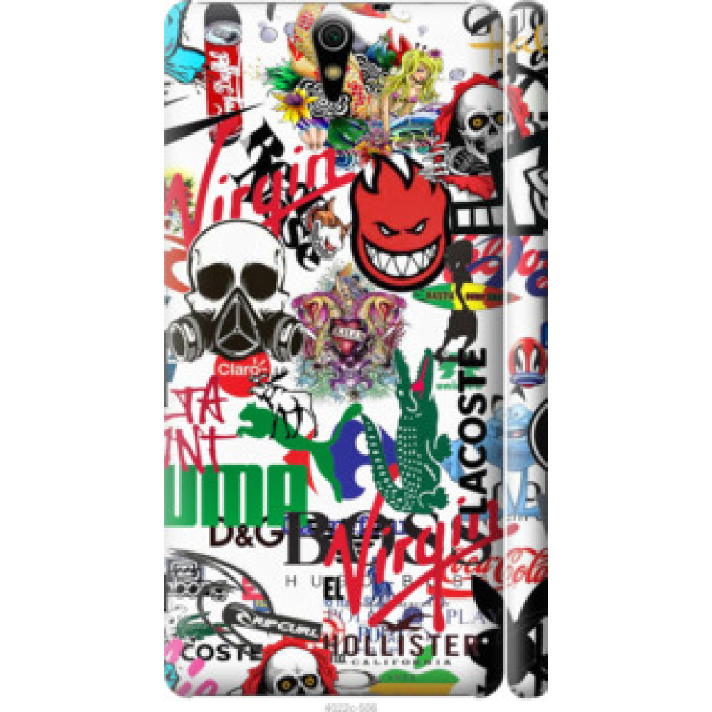 Чохол на Sony Xperia C5 Ultra Dual E5533 Many different logos (4022c-506)