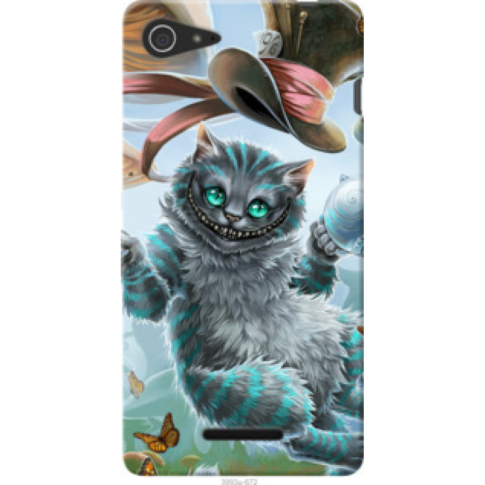 Чехол на Sony Xperia E3 D2202 Чеширский кот 2 (3993u-672)