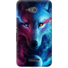 Чехол на Xperia E4g Арт-волк (3999u-326)