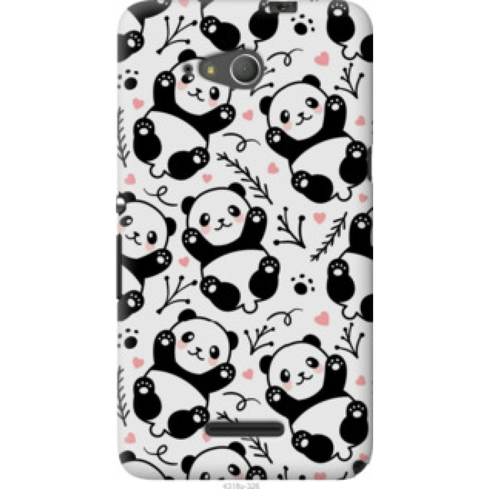 Чохол на Xperia E4g Панды (4318u-326)