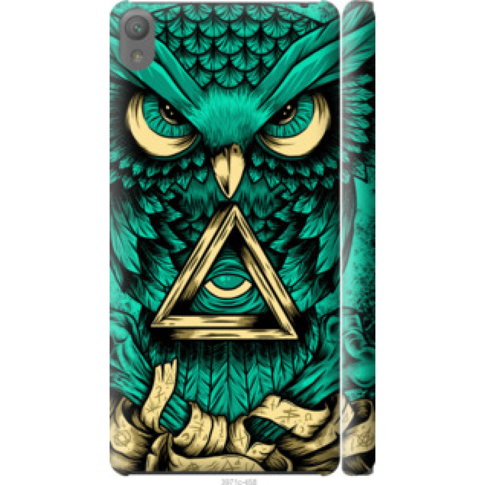 Чехол на Sony Xperia E5 F3311 Сова Арт-тату (3971c-458)