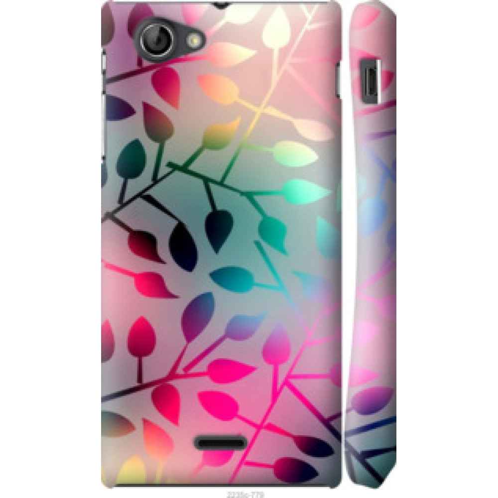 Чехол на Sony Xperia J ST26i Листья (2235c-779)