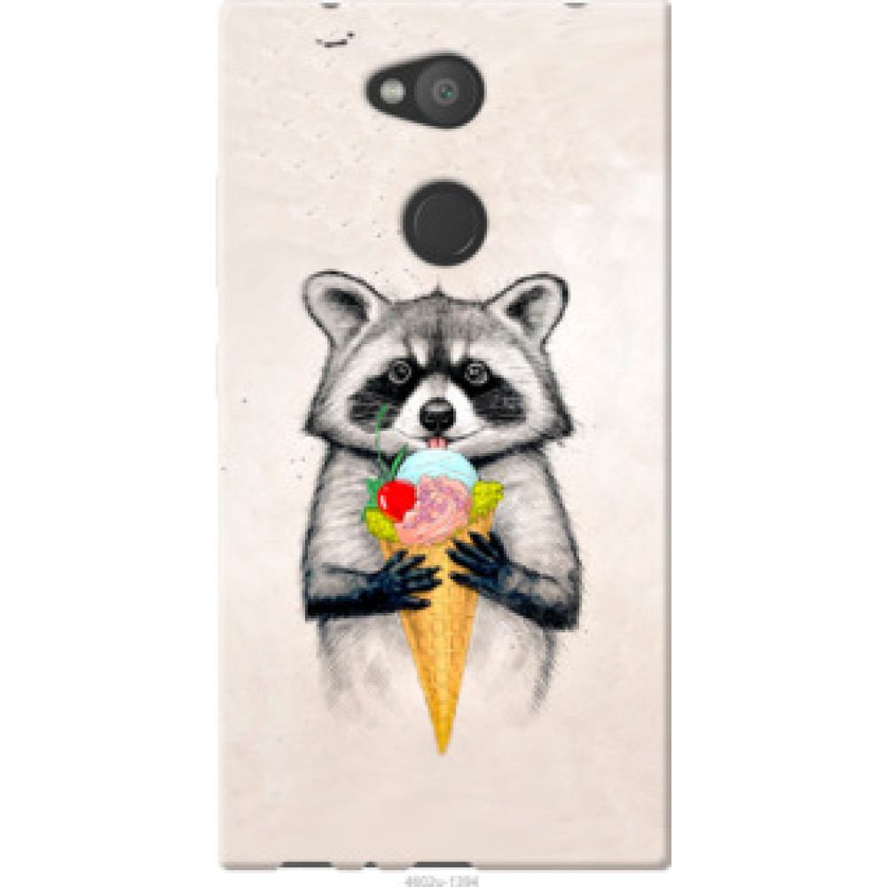 Чохол на Sony Xperia L2 H4311 Енотик с мороженым (4602u-1394)