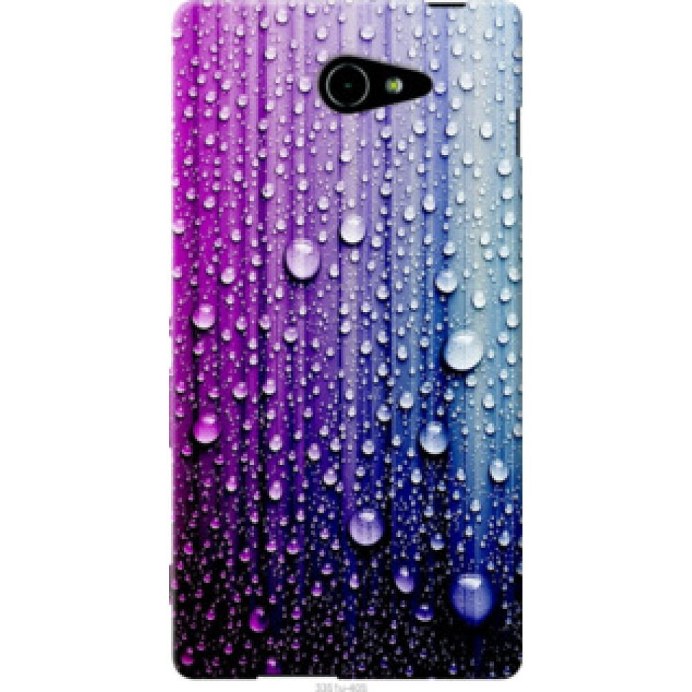Чехол на Sony Xperia M2 Aqua D2403 Капли воды (3351u-405)