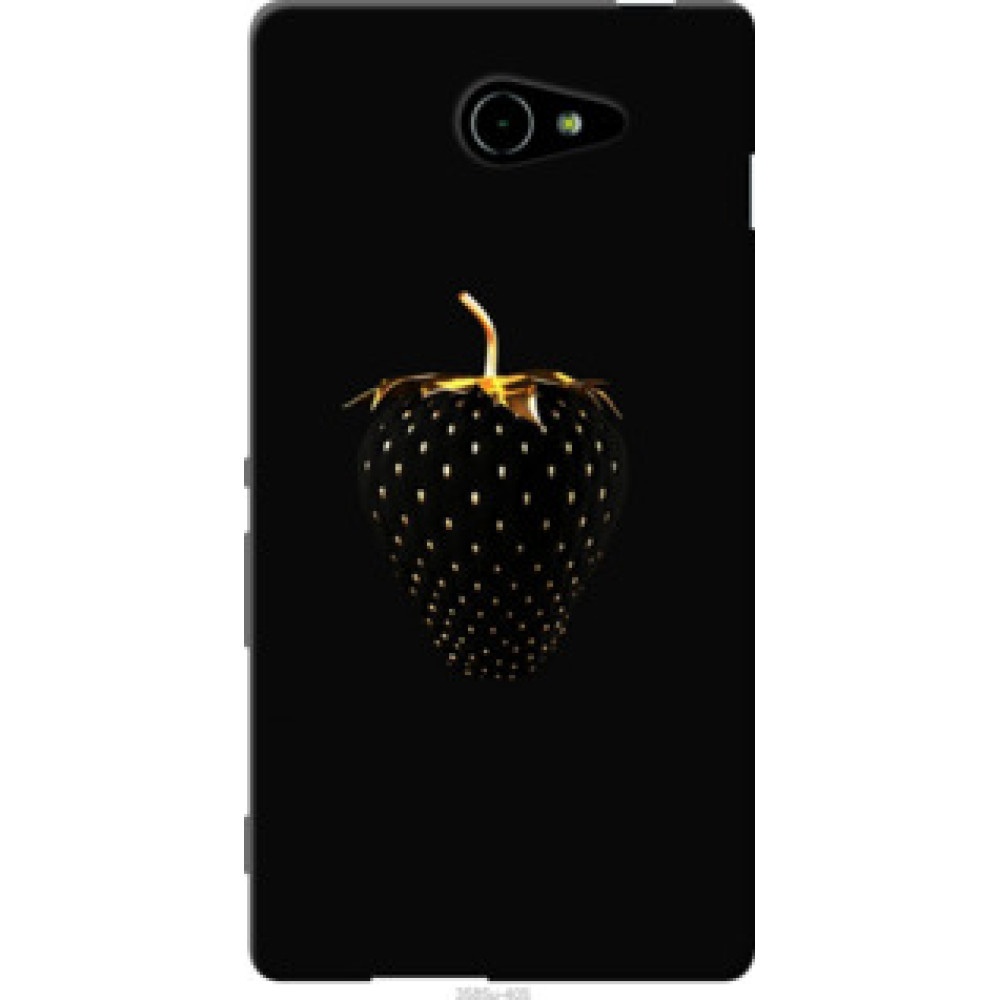 Чехол на Sony Xperia M2 Aqua D2403 Черная клубника (3585u-405)