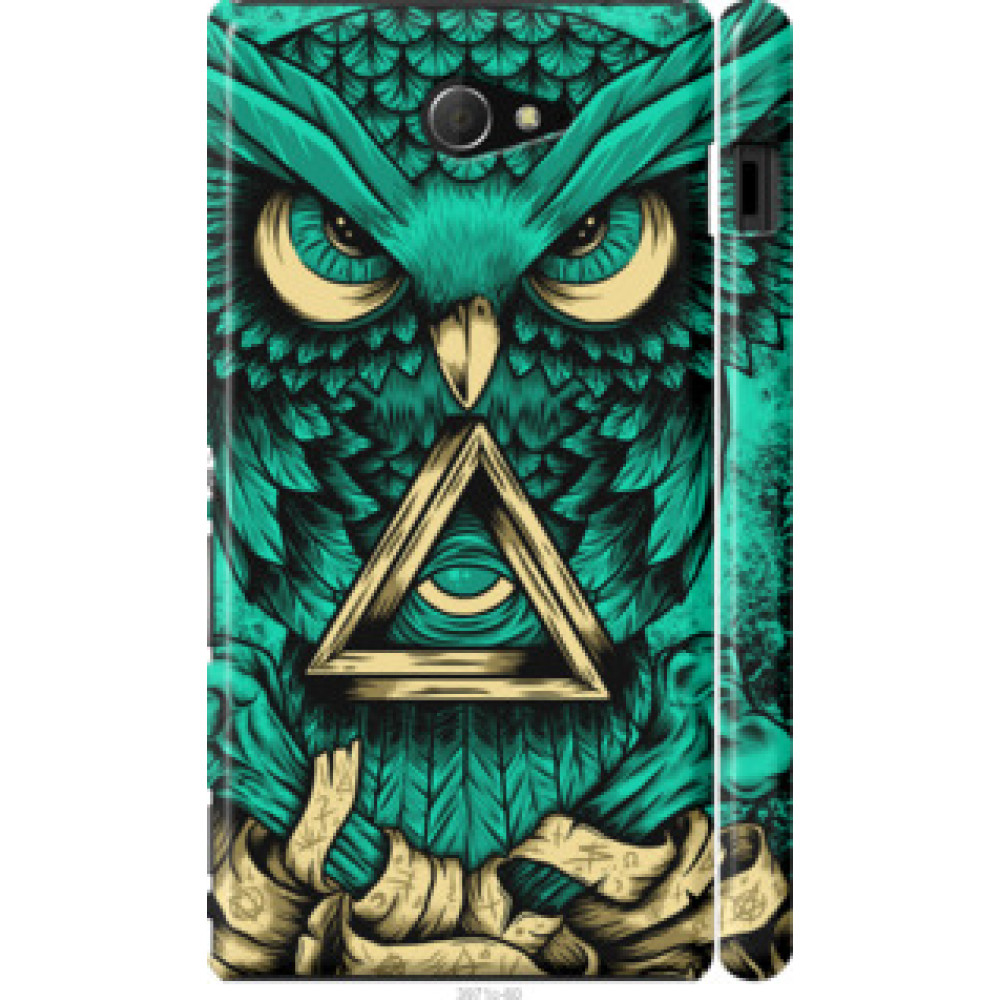 Чехол на Xperia M2 D2305 Сова Арт-тату (3971c-60)