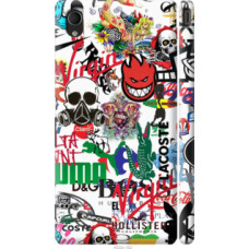 Чехол на Sony Xperia M4 Aqua E2312 Many different logos (4022c-162)
