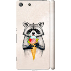 Чехол на Sony Xperia M5 E5633 Енотик с мороженым (4602c-217)