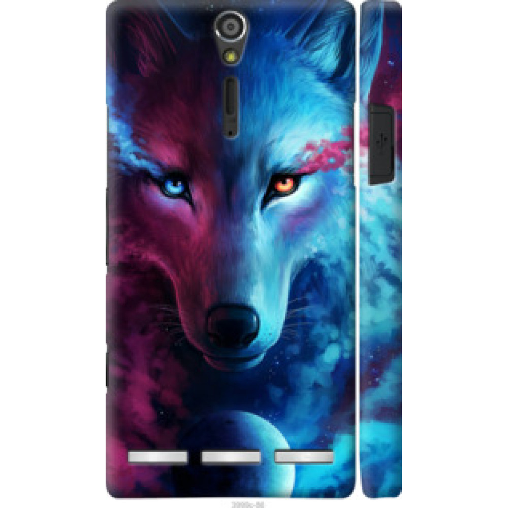 Чехол на Sony Xperia S LT26i Арт-волк (3999u-86)