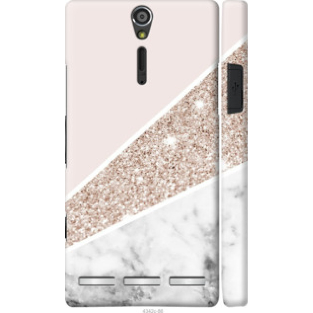 Чехол на Sony Xperia S LT26i Пастельный мрамор (4342u-86)