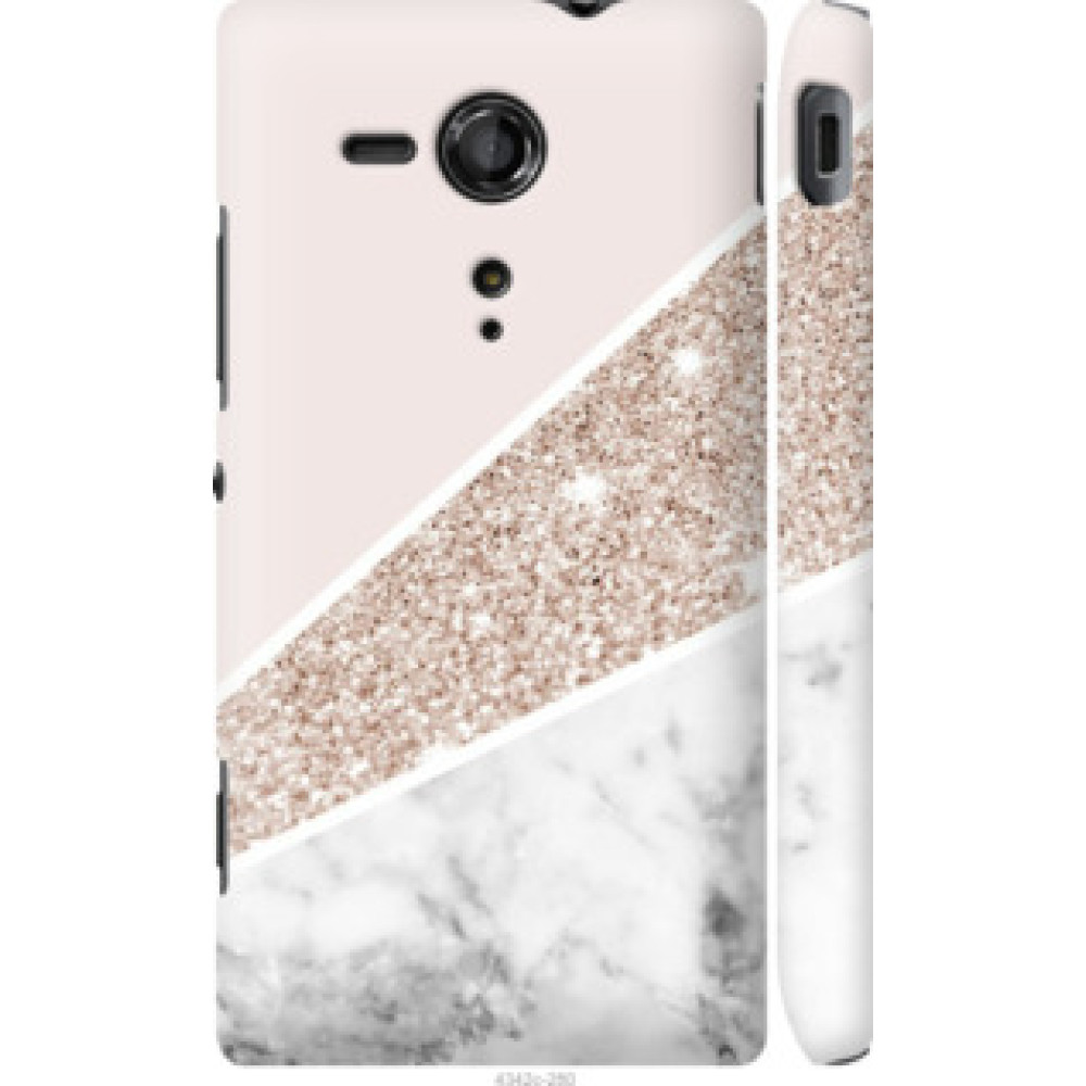 Чехол на Sony Xperia SP M35H Пастельный мрамор (4342c-280)