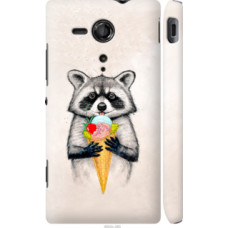Чехол на Sony Xperia SP M35H Енотик с мороженым (4602c-280)