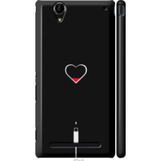 Чехол на Sony Xperia T2 Ultra Dual D5322 Подзарядка сердца (4274c-92)