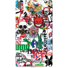 Чехол на Sony Xperia XA Ultra Dual F3212 Many different logos (4022c-391)