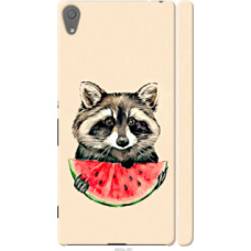 Чехол на Sony Xperia XA Ultra Dual F3212 Енотик с арбузом (4605c-391)