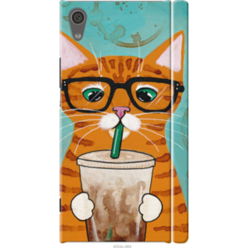 Чехол на Sony Xperia XA1 G3112 Зеленоглазый кот в очках (4054c-964)