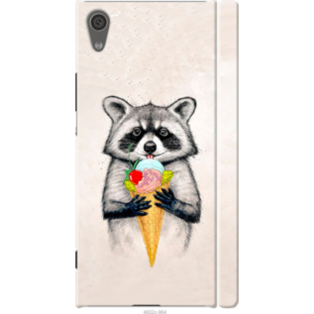 Чехол на Sony Xperia XA1 G3112 Енотик с мороженым (4602c-964)