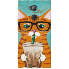 Чехол на Sony Xperia XA2 Ultra H4213 Зеленоглазый кот в очках (4054u-1366)