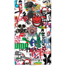 Чехол на Sony Xperia XA2 H4113 Many different logos (4022c-1357)