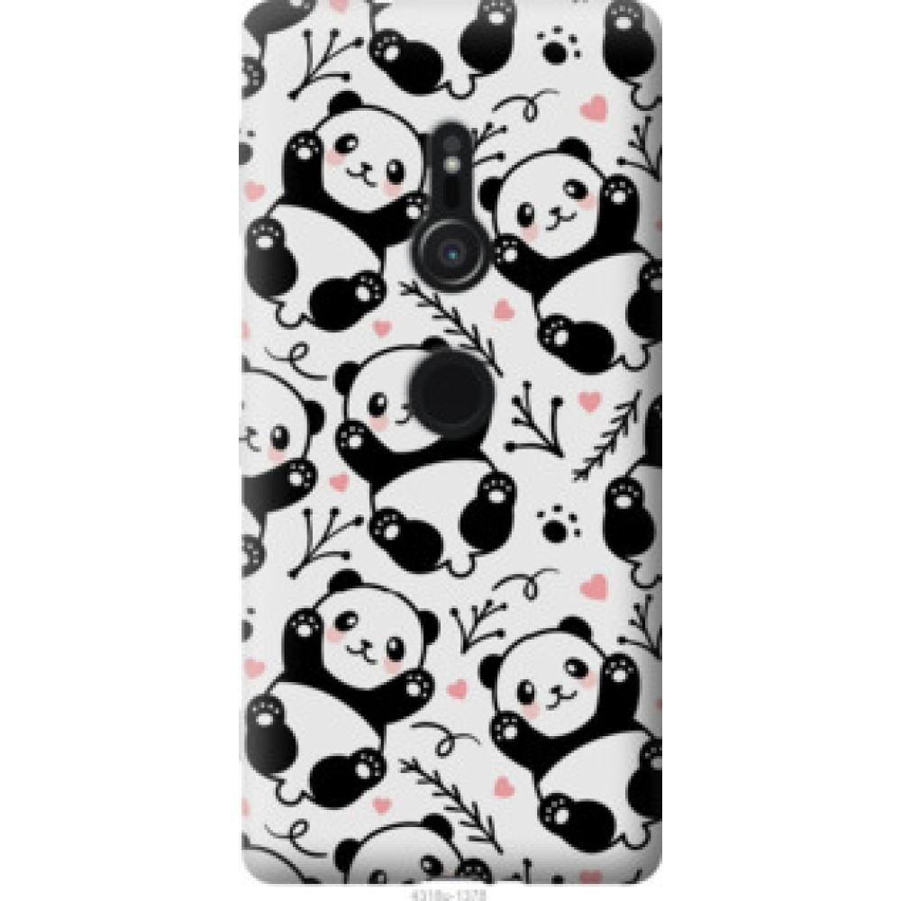 Чехол на Sony Xperia XZ2 H8266 Панды (4318u-1378)