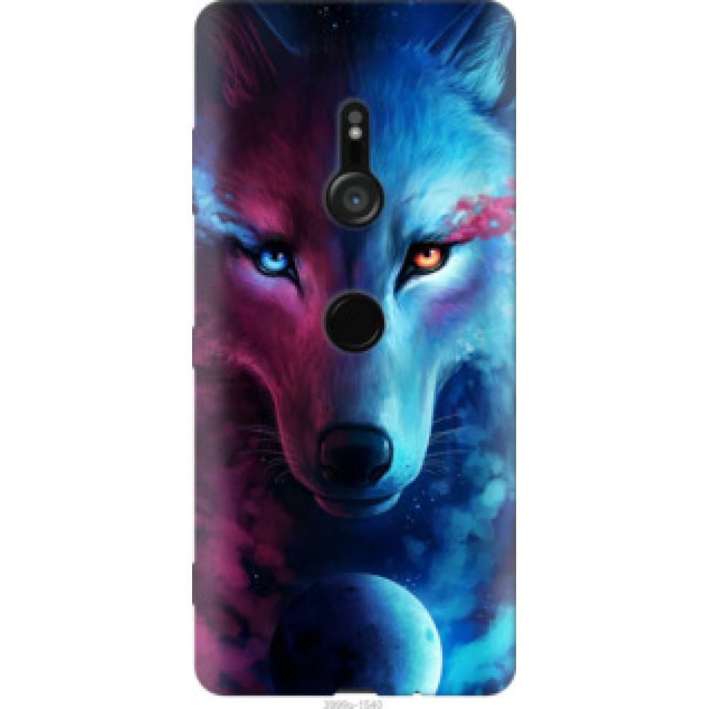 Чехол на Sony Xperia XZ3 H9436 Арт-волк (3999u-1540)