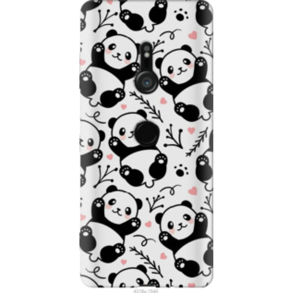 Чехол на Sony Xperia XZ3 H9436 Панды (4318u-1540)