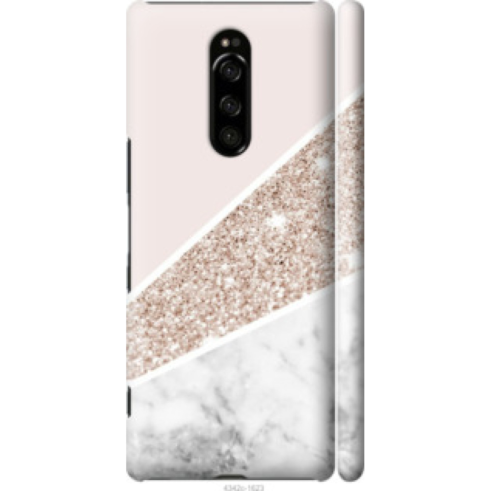 Чехол на Sony Xperia XZ4 Пастельный мрамор (4342c-1623)