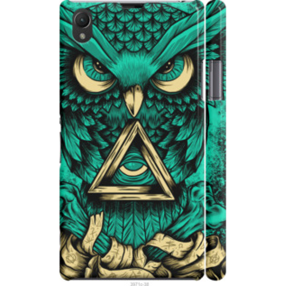 Чехол на Sony Xperia Z1 C6902 Сова Арт-тату (3971c-38)