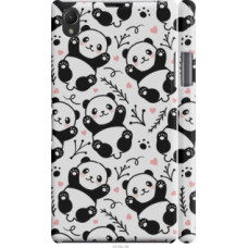 Чехол на Sony Xperia Z1 C6902 Панды (4318c-38)